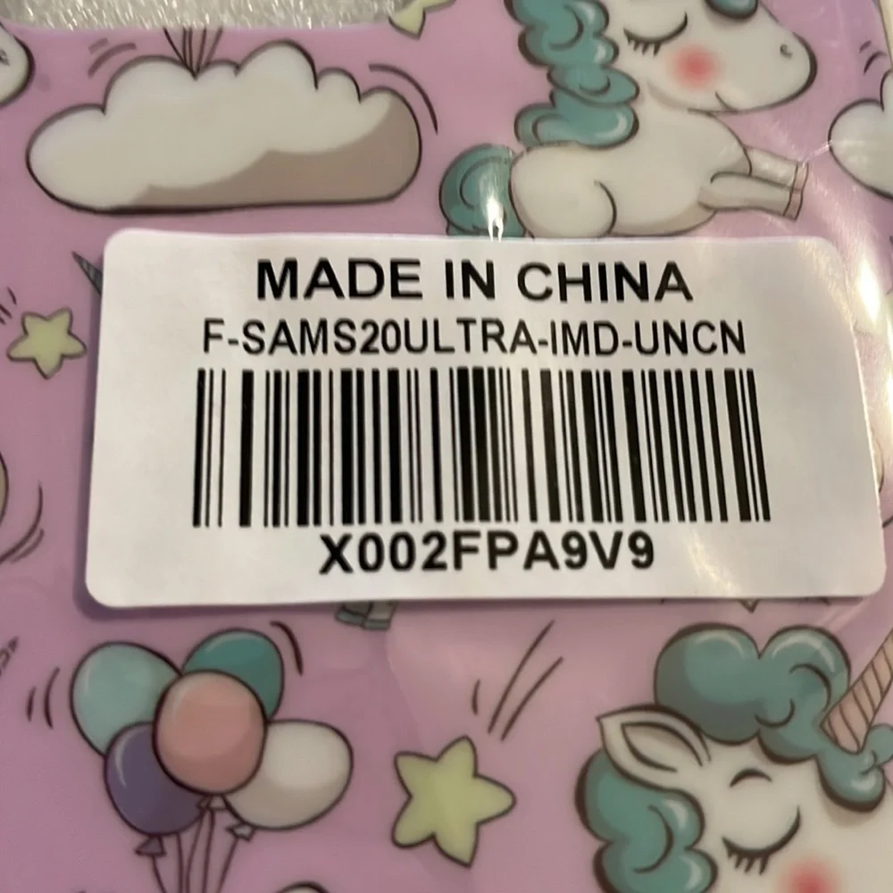 NWT Samsung 20 Ultra Unicorns Cellphone Case